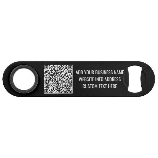 Code QR personnalisé avec texte personnalisé Exemp (Dos Horizontal)