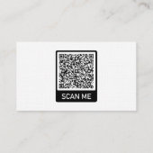 Code QR personnalisé Carte de visite votre propre  (Dos)