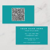 Code QR personnalisé Carte de visite votre propre (Devant / Derrière)