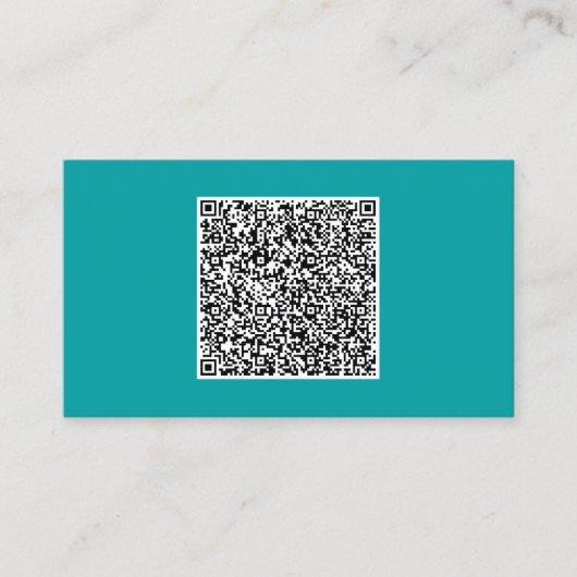 Code QR personnalisé Carte de visite votre propre (Devant)