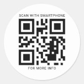 Code QR personnalisé Créez votre propre Sticker pr (Devant)