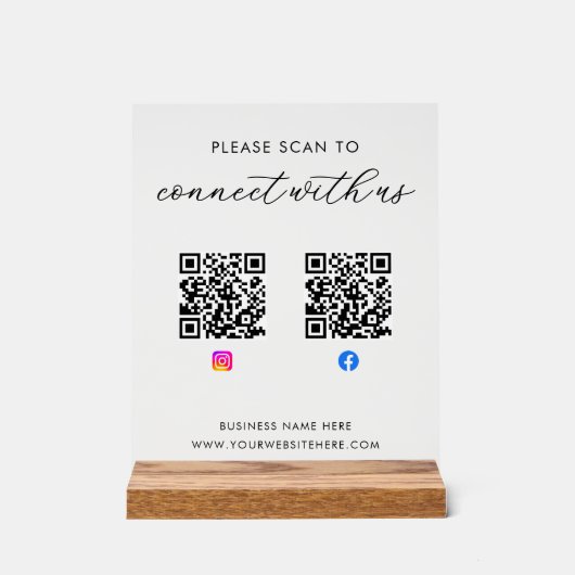 Code QR personnalisé d'entreprise (Recto)