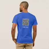 Code QR personnalisé Design de T-Shirt drôle Faite (Dos entier)