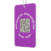 Code QR personnalisé Désodorisant pour voiture Tex (Gauche)