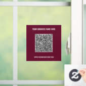 Code QR personnalisé et autocollant de fenêtre tex (Maison)