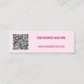 Code QR personnalisé et Carte de visite de texte C (Devant)