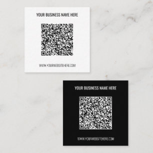 Code QR personnalisé et Carte de visite texte de v