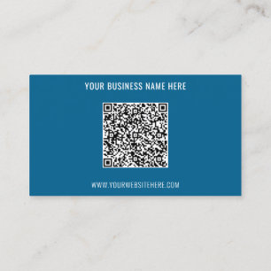 Code QR personnalisé et Carte de visite texte de v