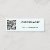 Code QR personnalisé et Carte de visite texte pers (Devant)