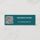 Code QR personnalisé et Carte de visite texte pers (Dos)
