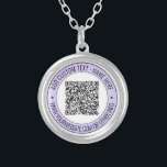 Code QR personnalisé et collier de texte Cadeaux d<br><div class="desc">Couleurs et polices personnalisées - Colliers personnalisés avec votre QR Code Scan Info et texte personnalisé Design professionnel Entreprise promotionnelle ou moderne Personal Funny Necklace Cadeau - Ajouter votre QR Code - Image ou logo - Photo / Nom - Entreprise / Site Web ou E-mail ou téléphone - Coordonnées /...</div>