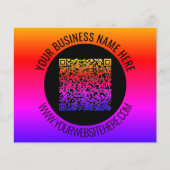 Code QR personnalisé et le texte du prospectus pro (Devant)