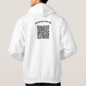 Code QR personnalisé et Modèle de Sweat - shirt à  (Dos)