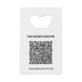 Code QR personnalisé et modèle d'ouverture de bout (Devant)