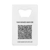 Code QR personnalisé et modèle d'ouverture de bout (Dos)