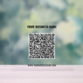 Code QR personnalisé et nom du texte Signal acryli (Neutre)