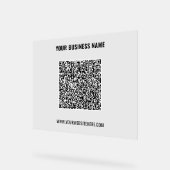 Code QR personnalisé et nom du texte Signal acryli (Angle)