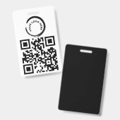 Code QR personnalisé et / ou badge de logo (Front & Back)