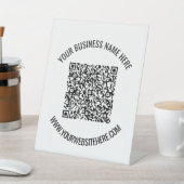 Code QR personnalisé et panneau Pedestal texte per (In SItu)