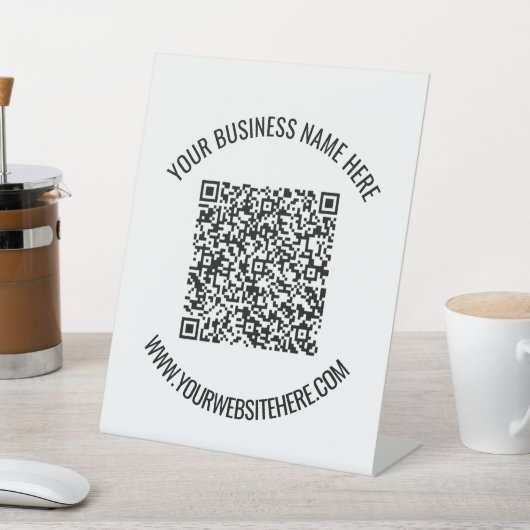 Code QR personnalisé et panneau Pedestal texte per (In SItu)