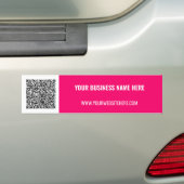 Code QR personnalisé et sticker de pare-chocs text (En voiture)