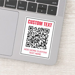 Code QR personnalisé et Sticker de texte