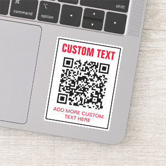 Code QR personnalisé et Sticker de texte