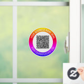 Code QR personnalisé et texte Autocollant pour vit (Maison)