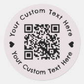 Code QR personnalisé Étiquettes d'emballage pour p (Devant)