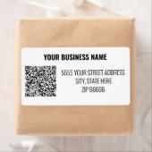 Code QR personnalisé Étiquettes Votre nom d'entrep (En situation)