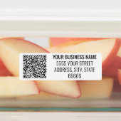 Code QR personnalisé Étiquettes Votre nom d'entrep (Apposé)