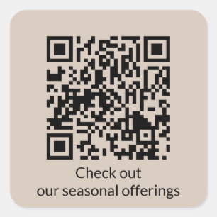 Code QR personnalisé Générer un sticker Carré URL