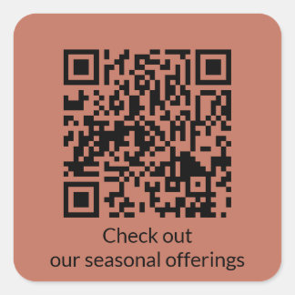 Code QR personnalisé Générer URL Autocollant carré
