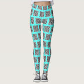 Code QR personnalisé Leggings Bleu sarcelle ou Cho (Devant)
