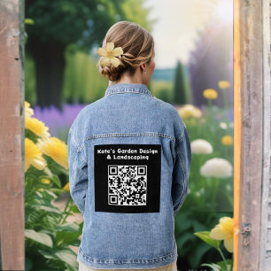 Code QR personnalisé Noir Blanc Scan Entreprise Co