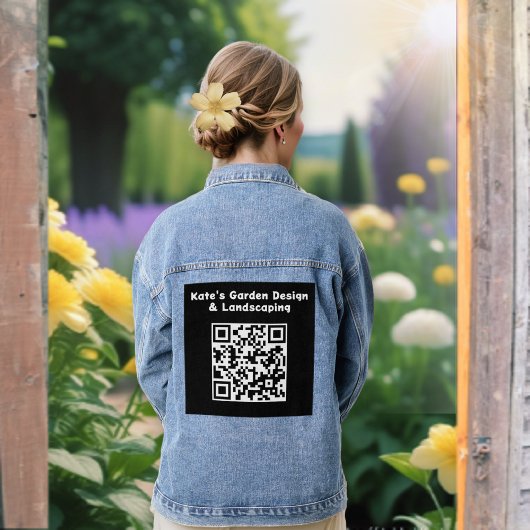 Code QR personnalisé Noir Blanc Scan Entreprise Co