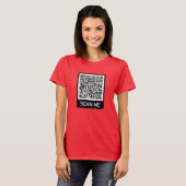Code QR personnalisé Personnalisé Votre T-shirt ca (Devant entier)