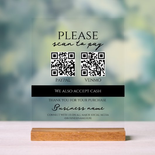 Code QR personnalisé pour paiement par analyse d'e (Neutre)
