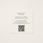 Code QR personnalisé professionnel pour agent immo (Dos)