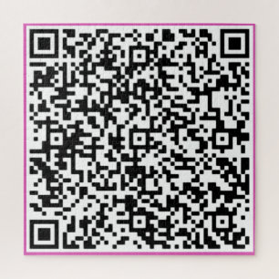 Code QR personnalisé Puzzle Votre cadeau de messag