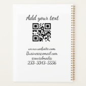 code QR personnalisé simple ajouter votre nom text (Dos)