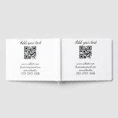 code QR personnalisé simple ajouter votre nom text (Complet)