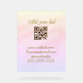code QR personnalisé simple ajoutez votre nom text
