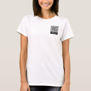 Code QR personnalisé T-Shirt Scan Info Votre cadea