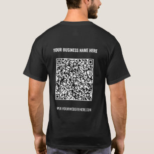 Code QR personnalisé Texte commercial T-shirt prom
