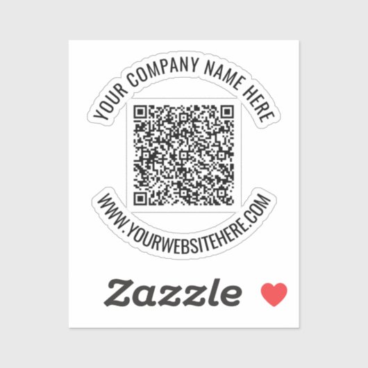 Code QR personnalisé Texte publicitaire Sticker pr (Feuille)