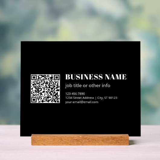 Code QR personnalisé & Texte rétro-moderne modifia (Neutre)