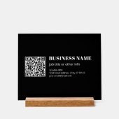 Code QR personnalisé & Texte rétro-moderne modifia (Recto)