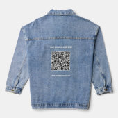 Code QR personnalisé - Veste Denim Business - Exem (Verso)