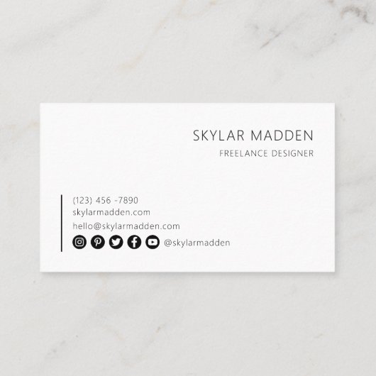 Code QR - Petits Cartes de visite Conseils d'analy (Dos)